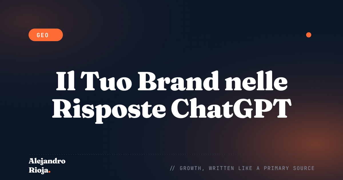 Come Fare Citare il Tuo Brand nelle Risposte di ChatGPT nel 2026