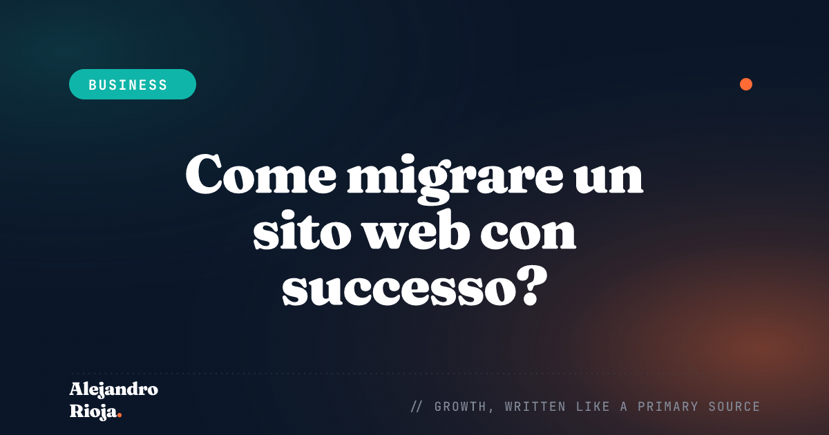 Come migrare un sito web con successo