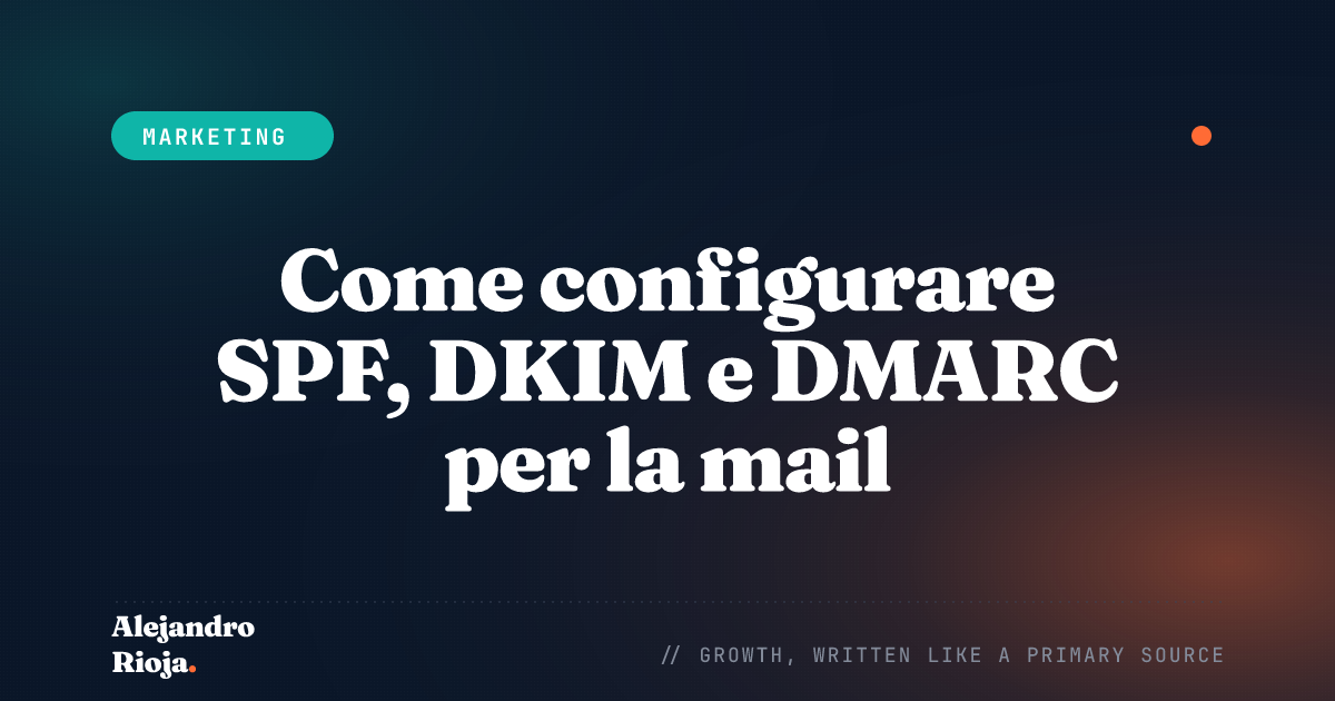 Come configurare SPF, DKIM e DMARC per la mail aziendale
