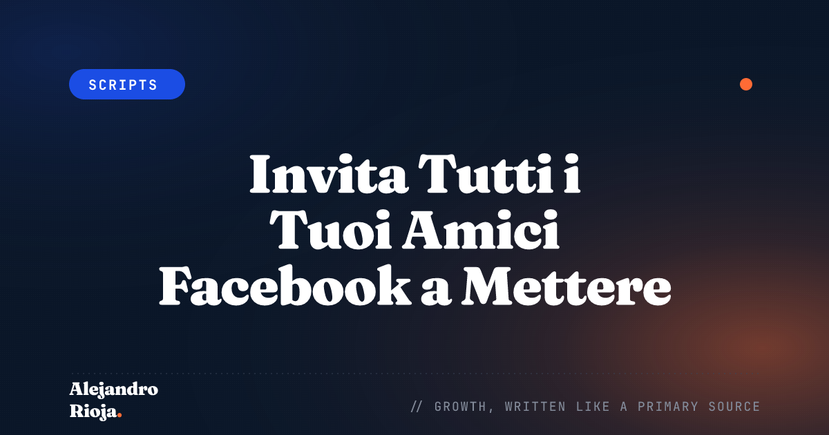 Invita Tutti i Tuoi Amici Facebook a Mettere Mi Piace a una Pagina o Evento nel 2026