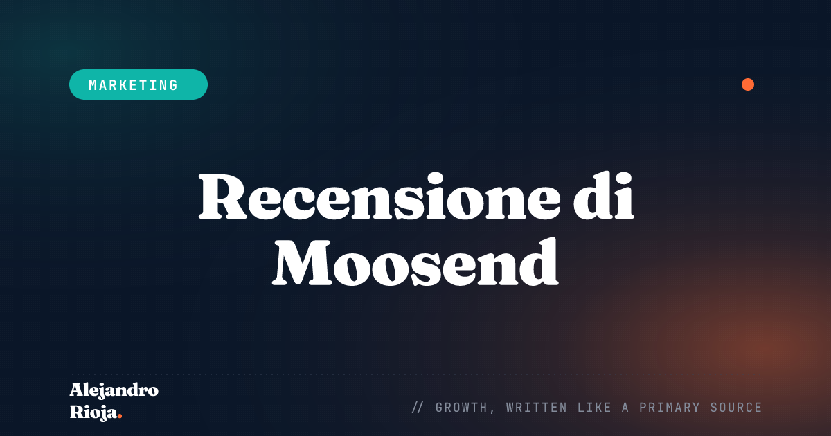 Recensione di Moosend Una Soluzione di Email Marketing
