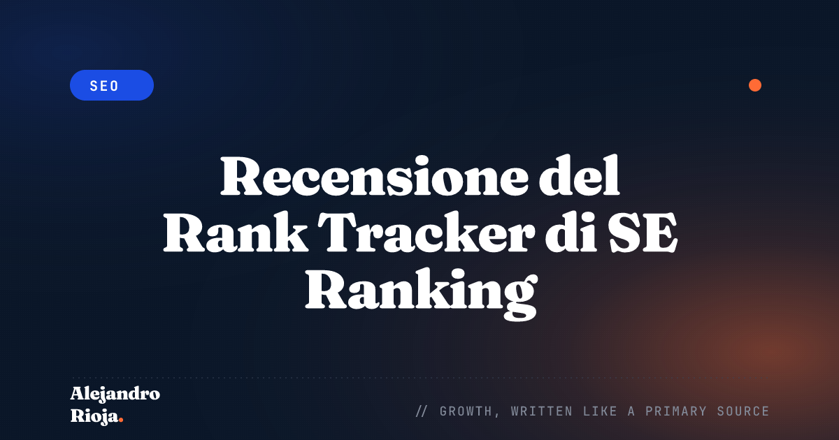 Recensione del Rank Tracker di SE Ranking