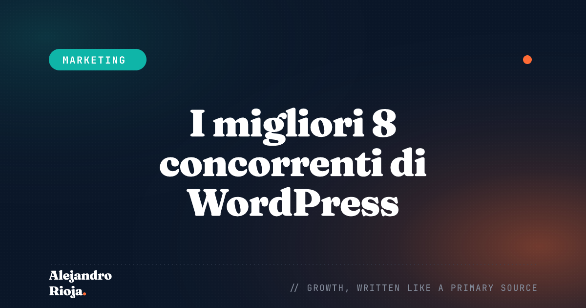 concorrenti di wordpress