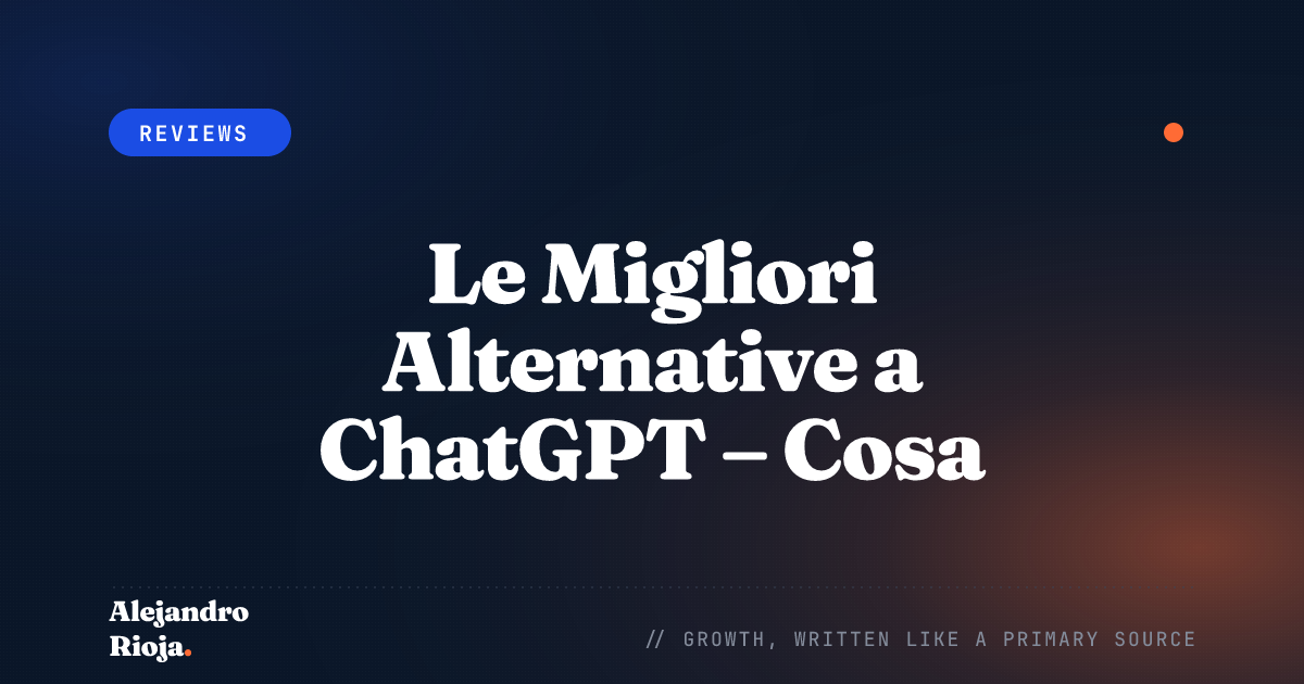 Le Migliori Alternative a ChatGPT – Cosa Offrono le Altre Piattaforme di Chatbot