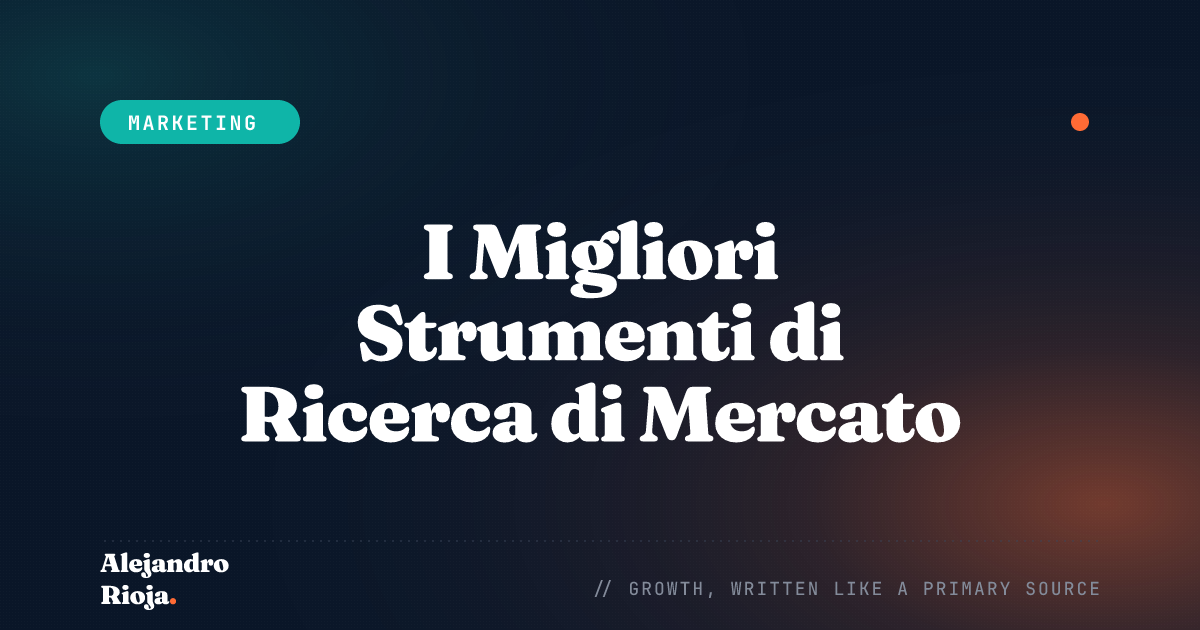 I Migliori Strumenti di Ricerca di Mercato per Ottenere Insight Azionabili