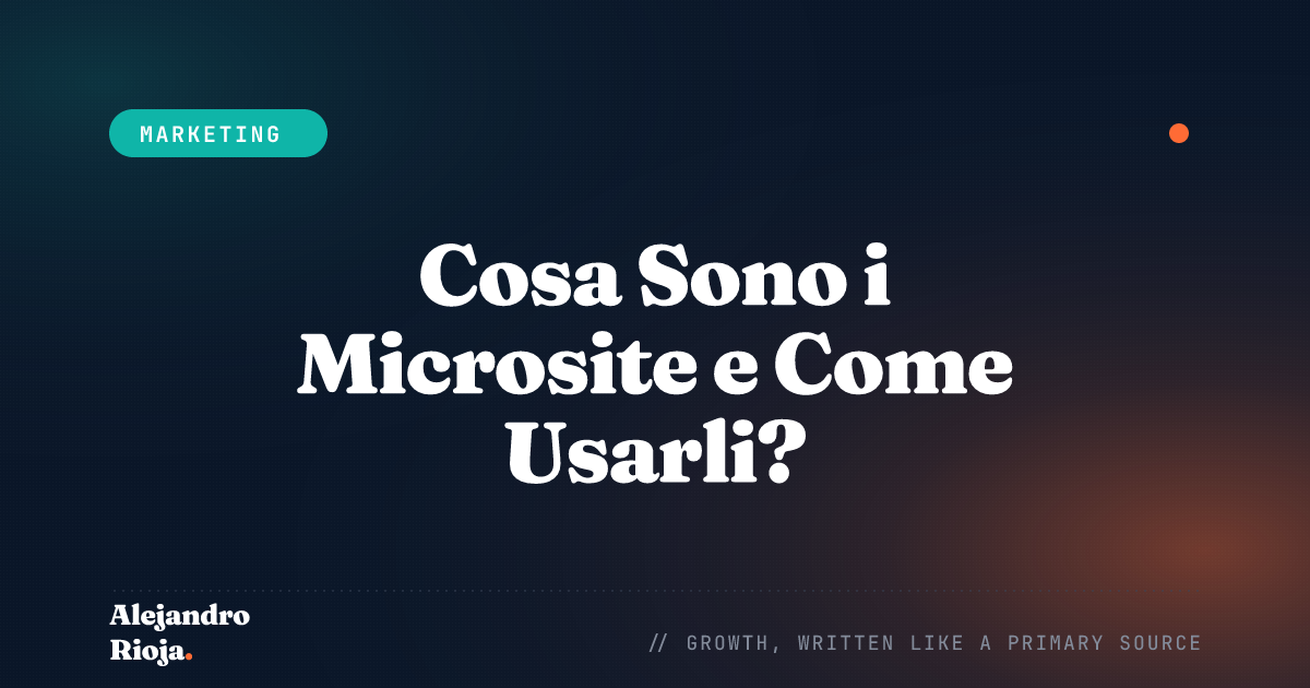 Cosa Sono i Microsite