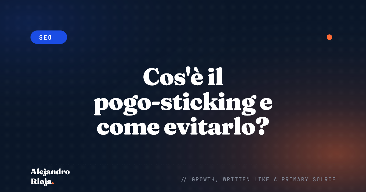 Cos'è il pogo-sticking