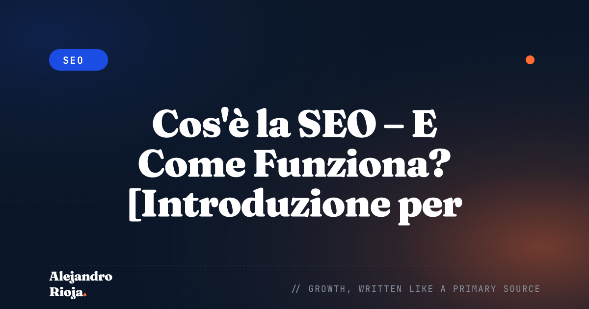cos'è la SEO