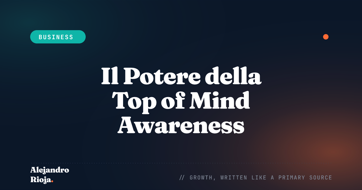 The Power Of Top Of Mind Awareness (TOMA) In Brand Recognition