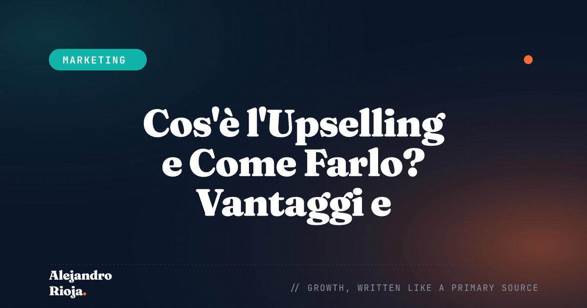 come fare upselling