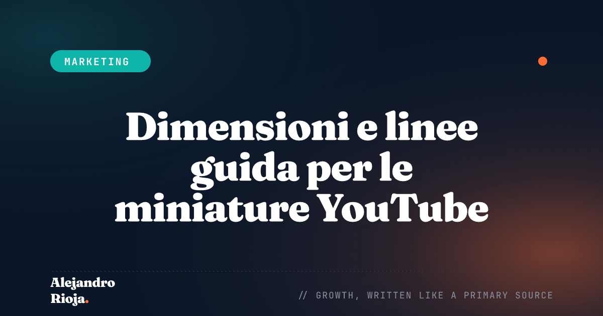 Dimensioni miniatura YouTube