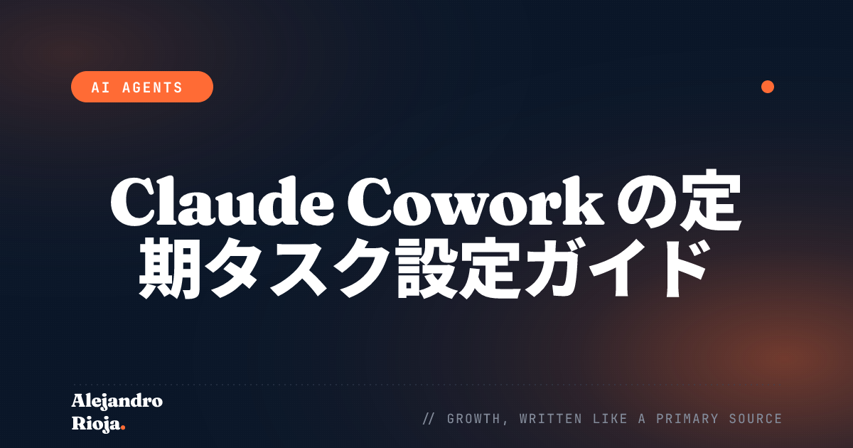 Claude Cowork の定期タスク設定ガイド