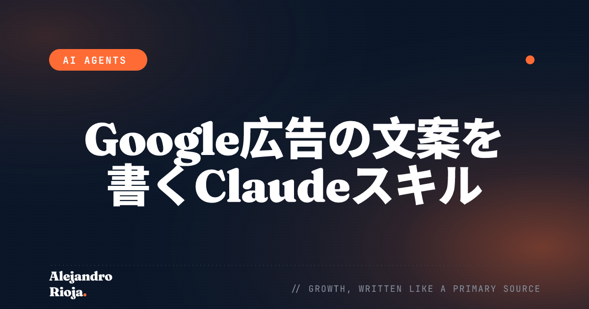 Google広告の文案を書くClaudeスキル