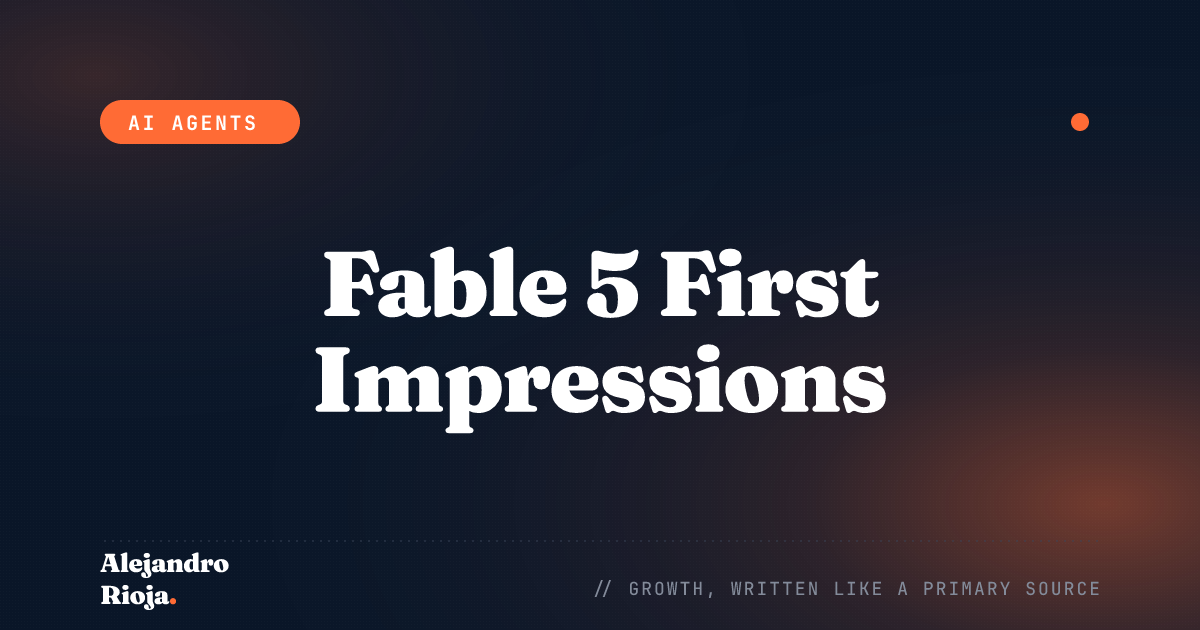 Claude Fable 5 첫인상: 어느 운영자의 관점