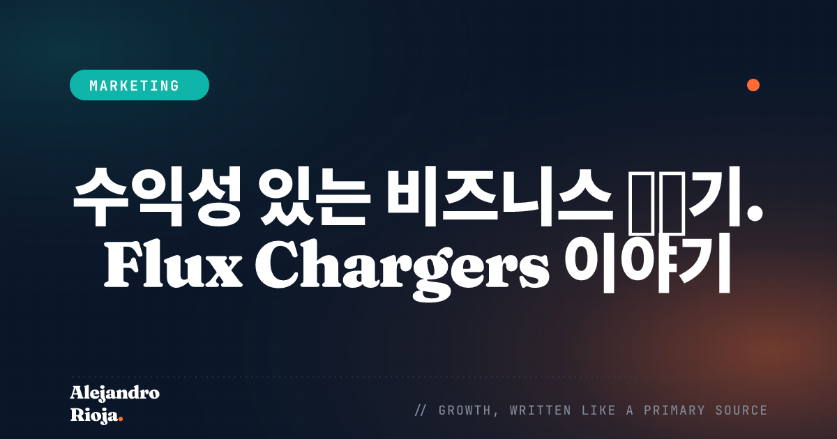수익성 있는 비즈니스 만들기. Flux Chargers 이야기: 길거리 판매에서 91개국 월 11만 달러로