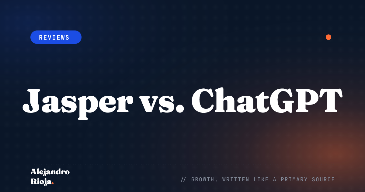 Jasper vs. ChatGPT 최후의 AI 대결