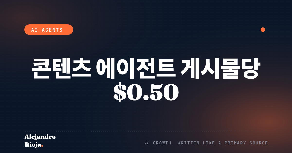 Cloudflare에서 콘텐츠 에이전트를 운영하는 가장 저렴한 방법