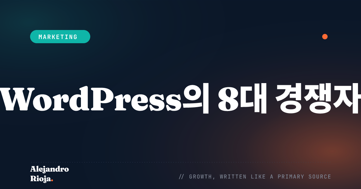 wordpress 경쟁자