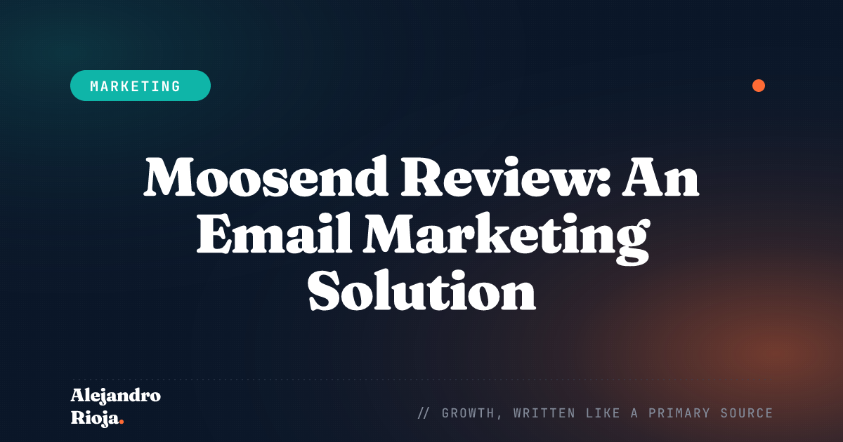 Moosend Review An Email Marketing Solution