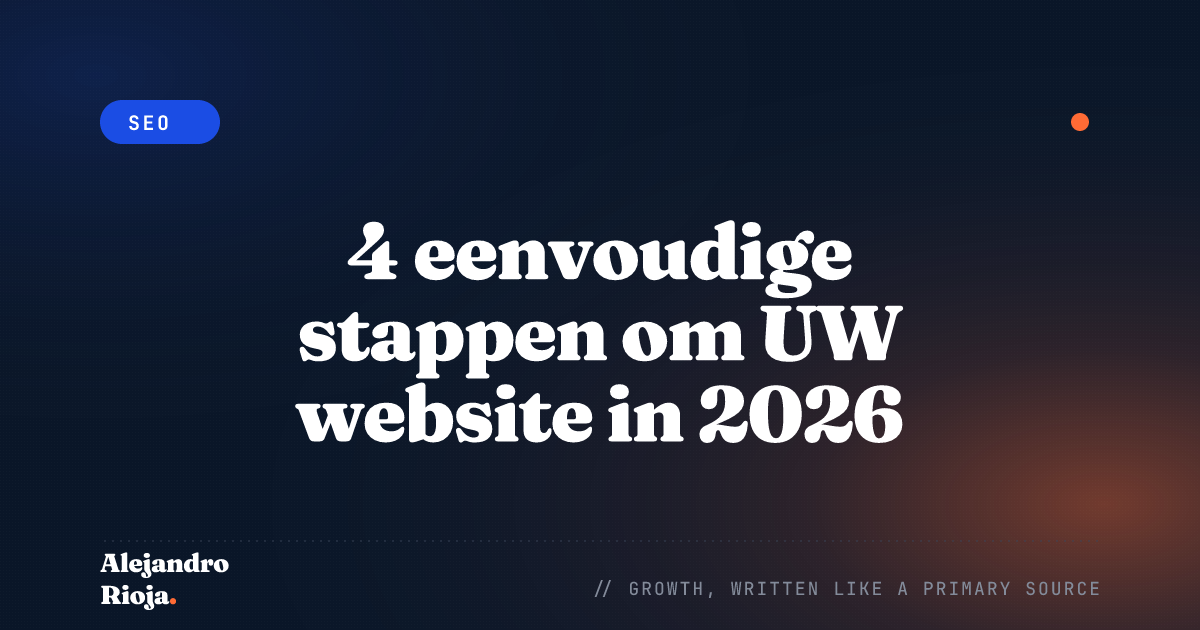Rank uw website