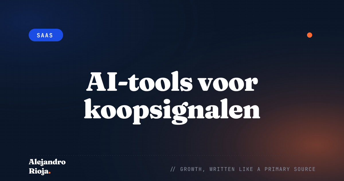 AI-tools voor koopintentiesignalen: 5 opties voor 2026