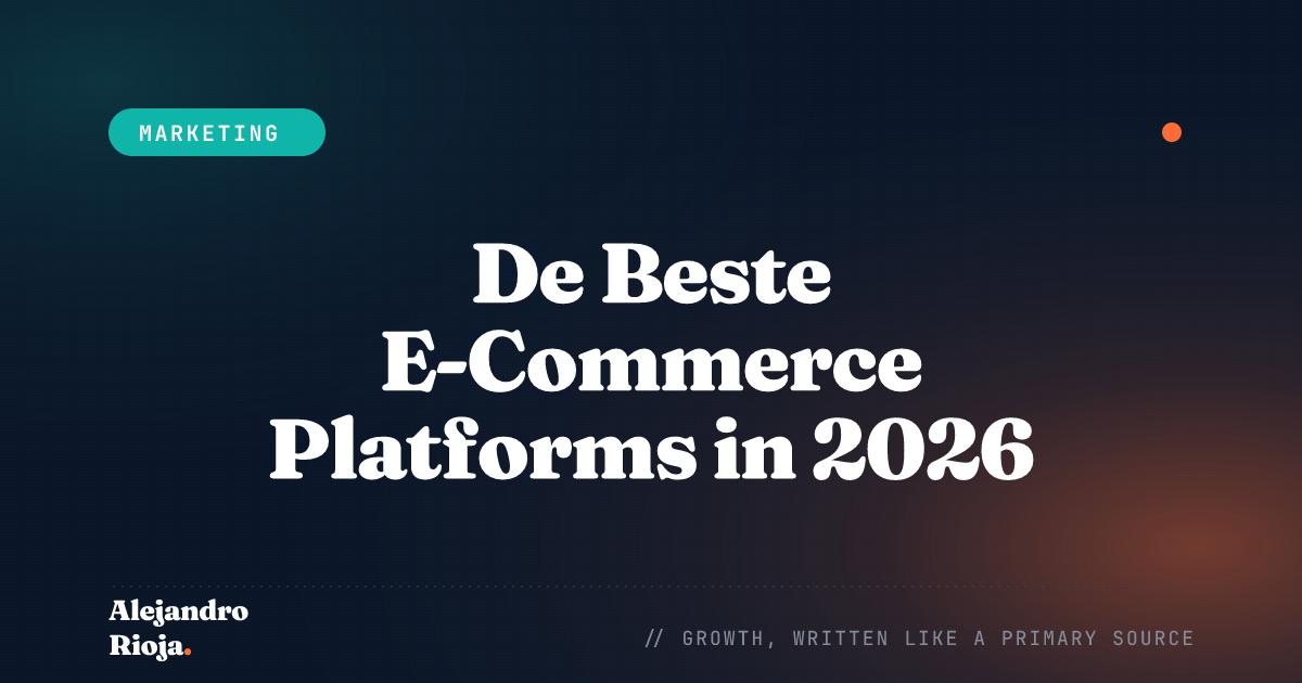 De Beste E-Commerce Platforms in 2026
