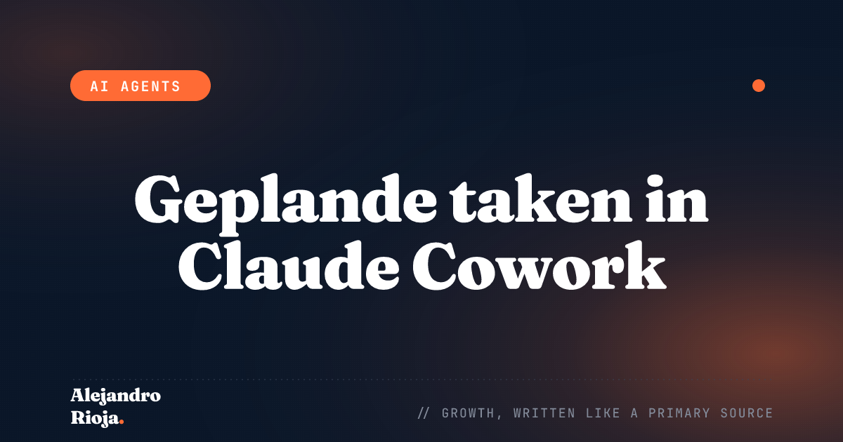 Geplande taken in Claude Cowork: de handleiding