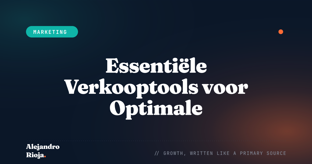 Essentiële Verkooptools voor Optimale Resultaten Verbeter Prestaties en Productiviteit