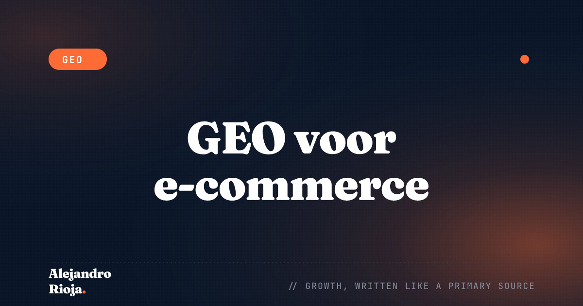 GEO voor e-commerce: producten geciteerd door AI