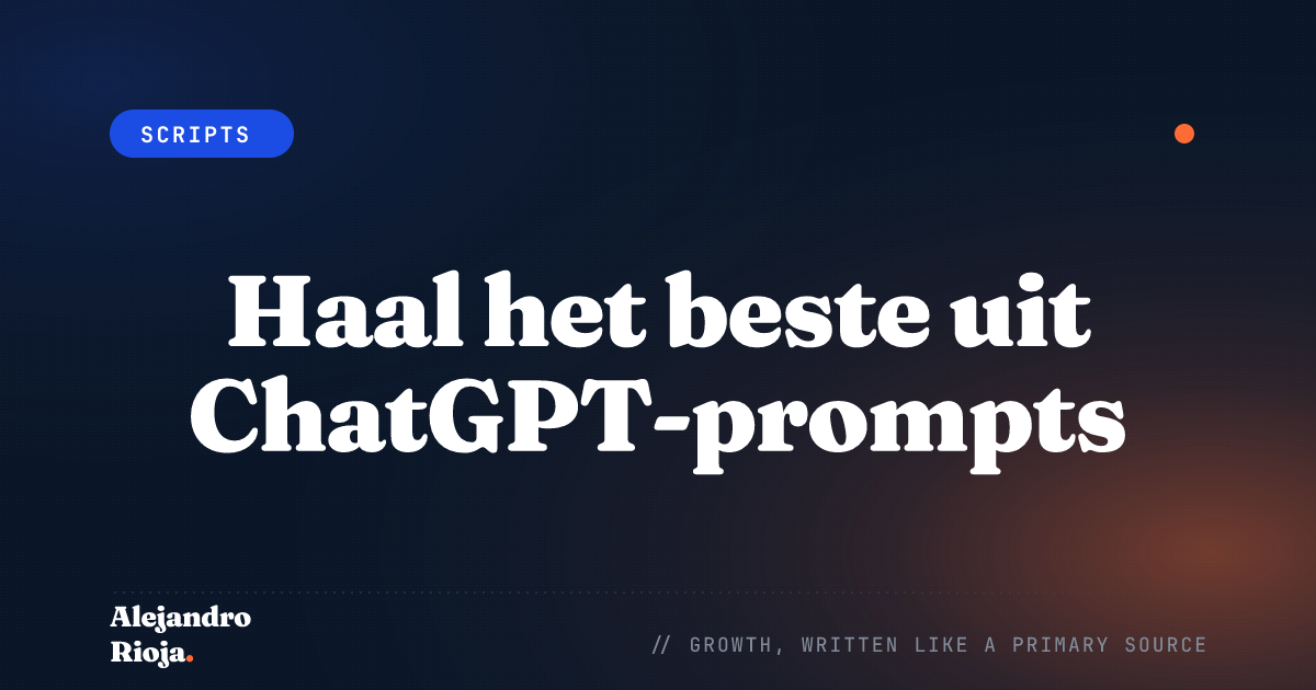 Haal het beste uit ChatGPT-prompts: wat vraag je voor persoonlijke ondersteuning