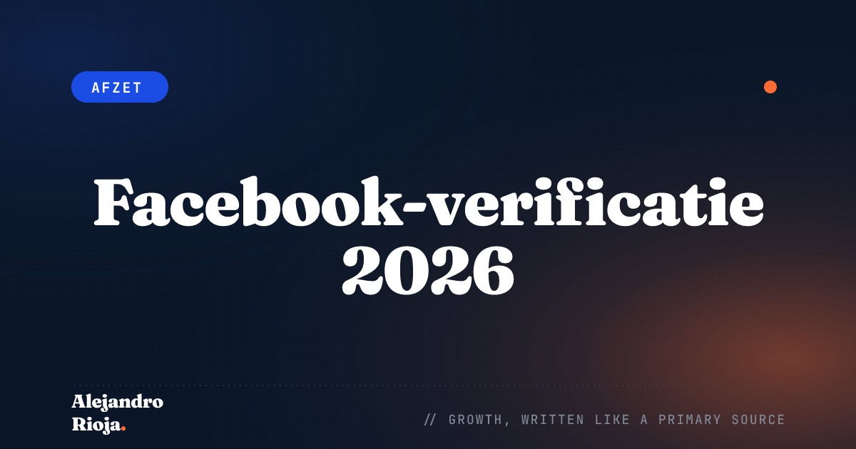 Get verified on Facebook