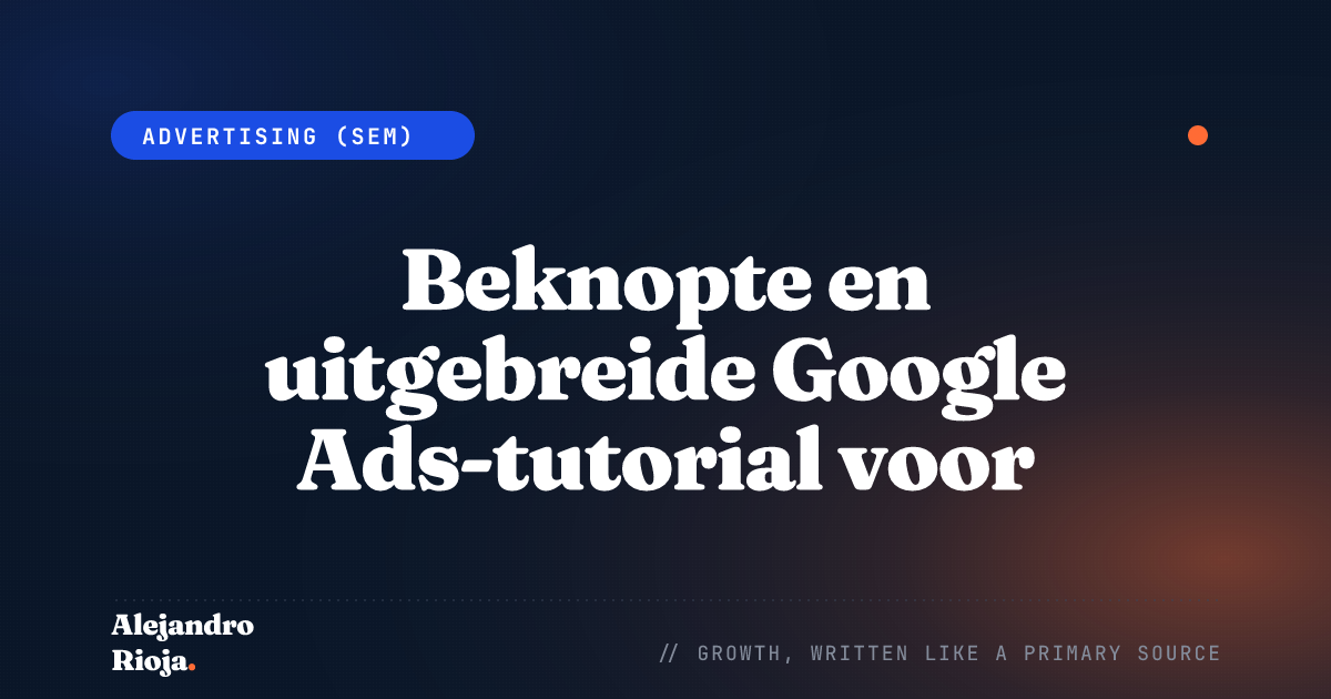 Google Ads-tutorial