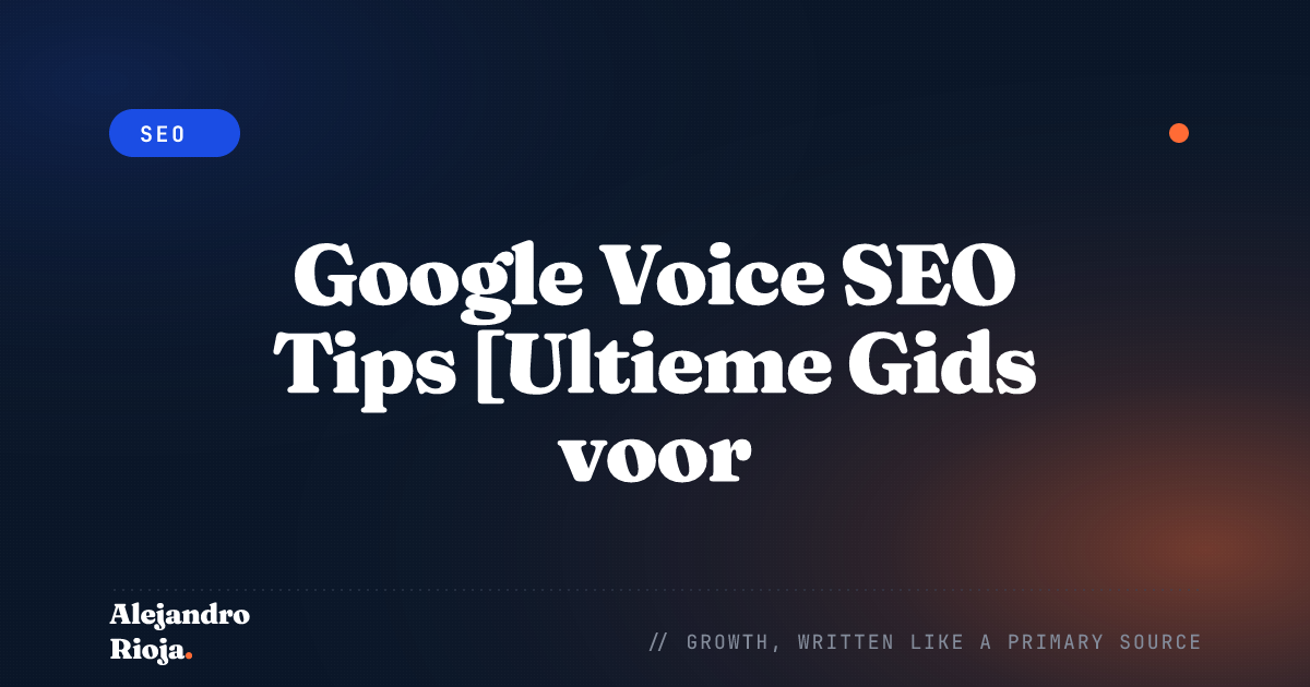 SEO voor zoekopdrachten via stem
