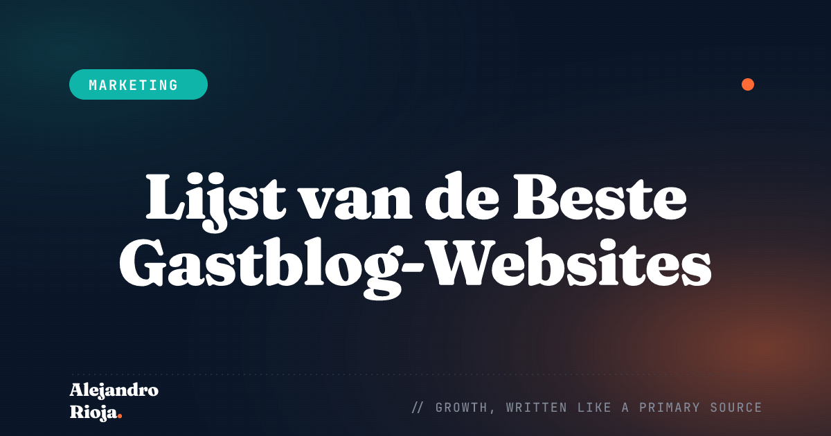 Lijst van de Beste Gastblog-Websites