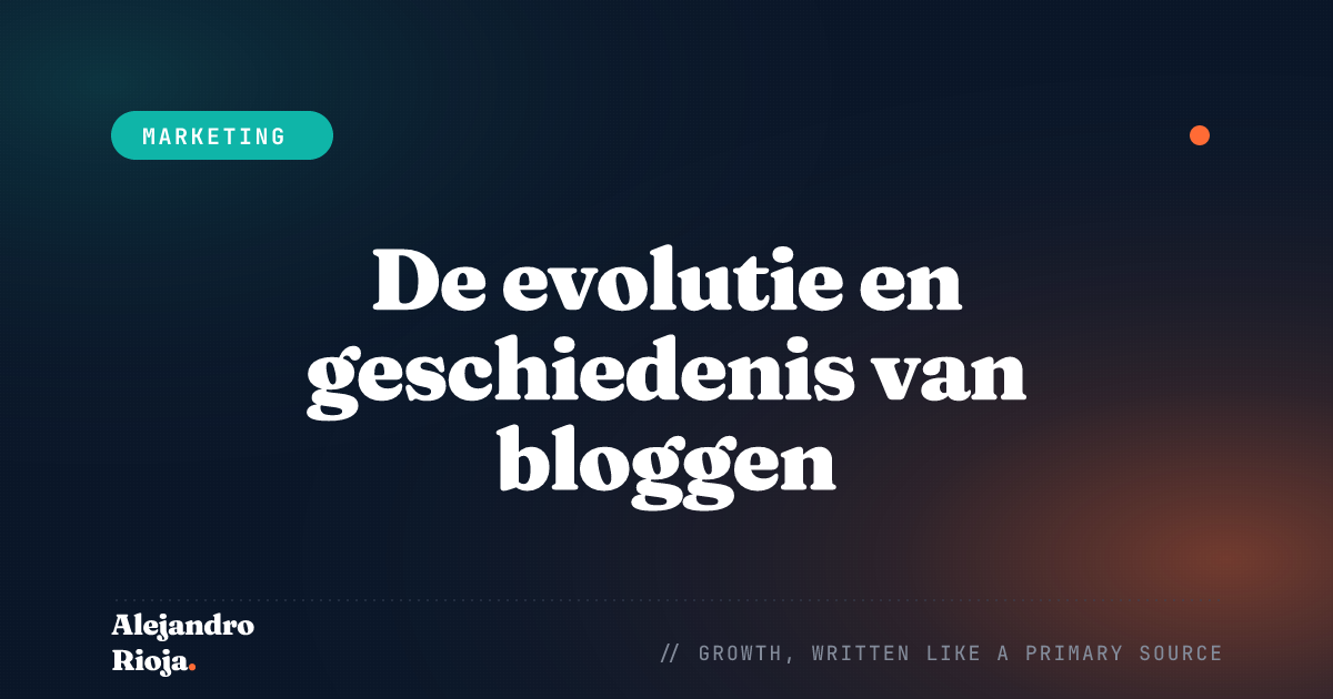 history of blogging