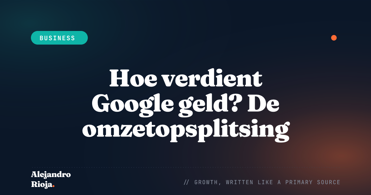Hoe verdient Google geld — uitsplitsing 2026