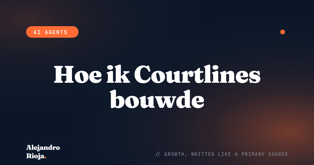 Hoe ik Courtlines bouwde: een SaaS voor clubbeheer, ontwikkeld met Claude