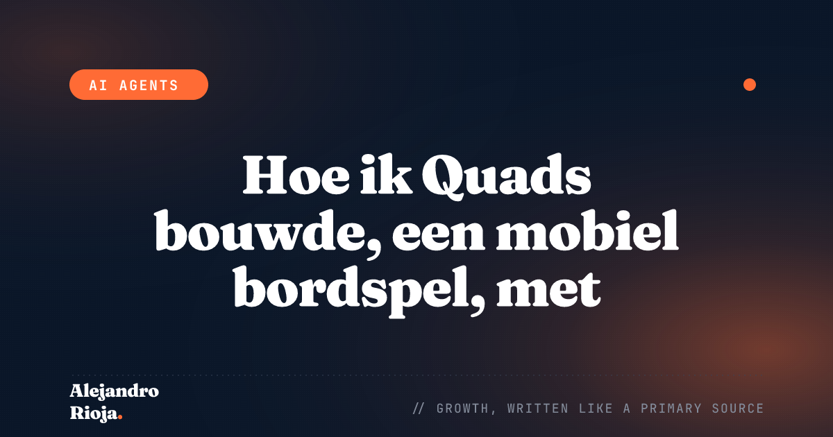 Hoe ik Quads bouwde, een mobiel bordspel, met Claude — van een hackathon van 2 uur tot de App Store