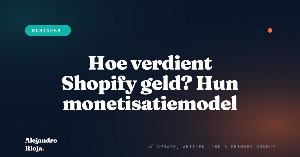 Hoe Shopify geld verdient