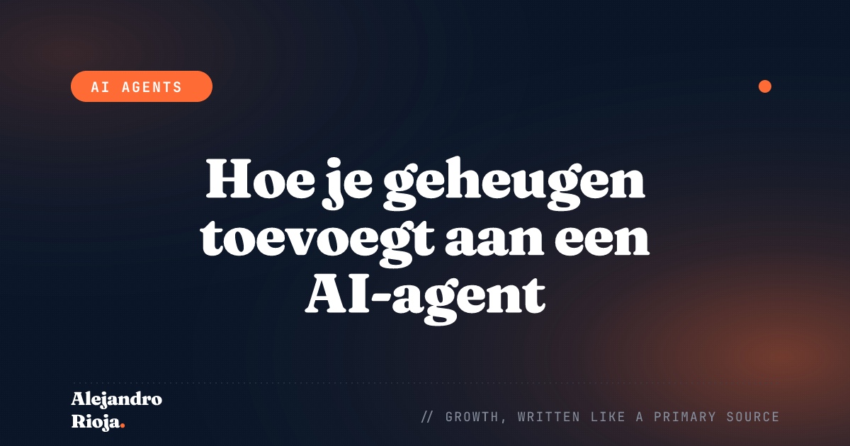 Hoe je geheugen toevoegt aan een AI-agent: statuspersistentiepatronen voor productie