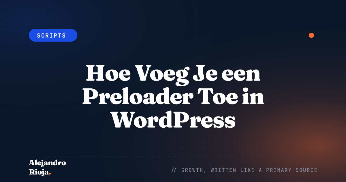 How To Add Preloader In WordPress A Step By Step Guide