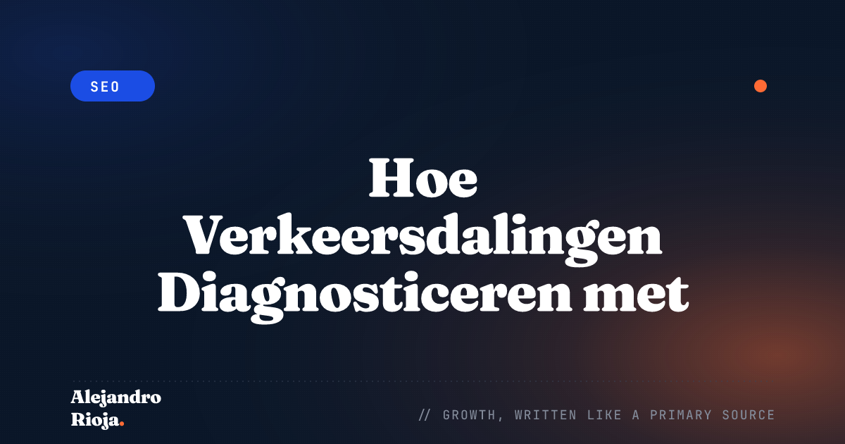 Hoe Verkeersdalingen Diagnosticeren met Google Analytics