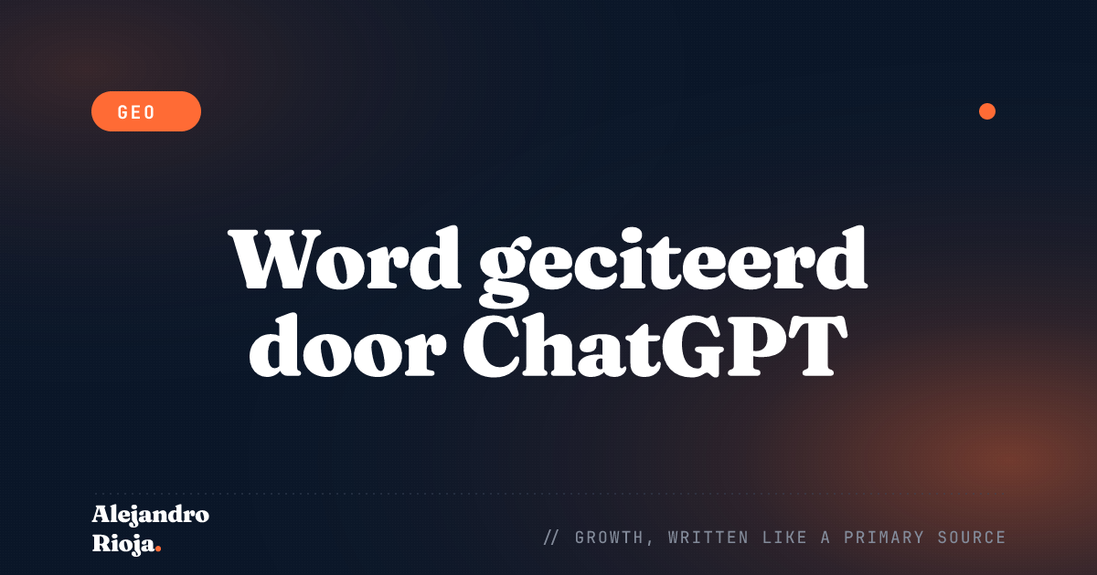 Hoe je je merk laat citeren in ChatGPT-antwoorden (2026)