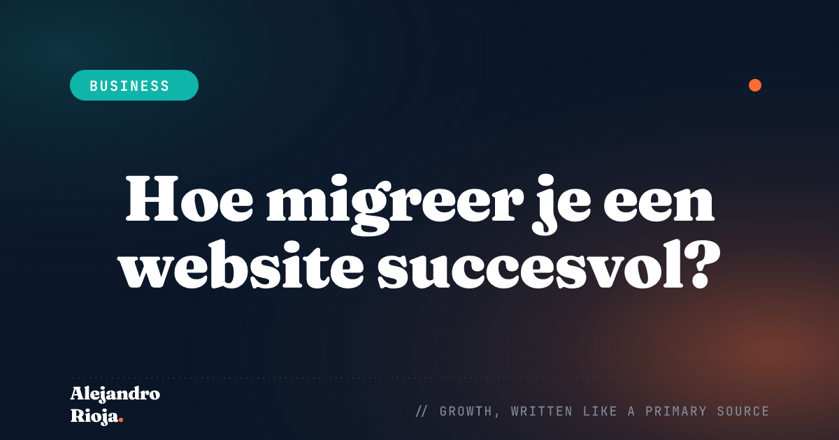 Hoe migreer je een website succesvol
