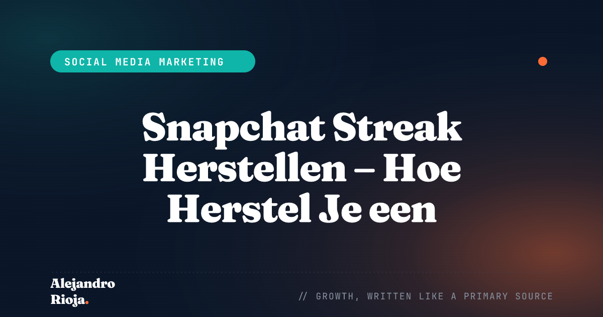 How to Restore Snapstreak