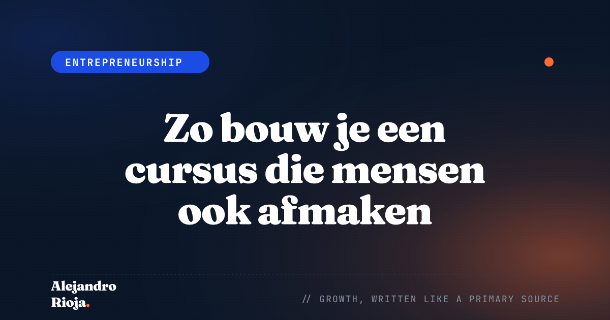 Zo bouw je een cursus die mensen echt afmaken