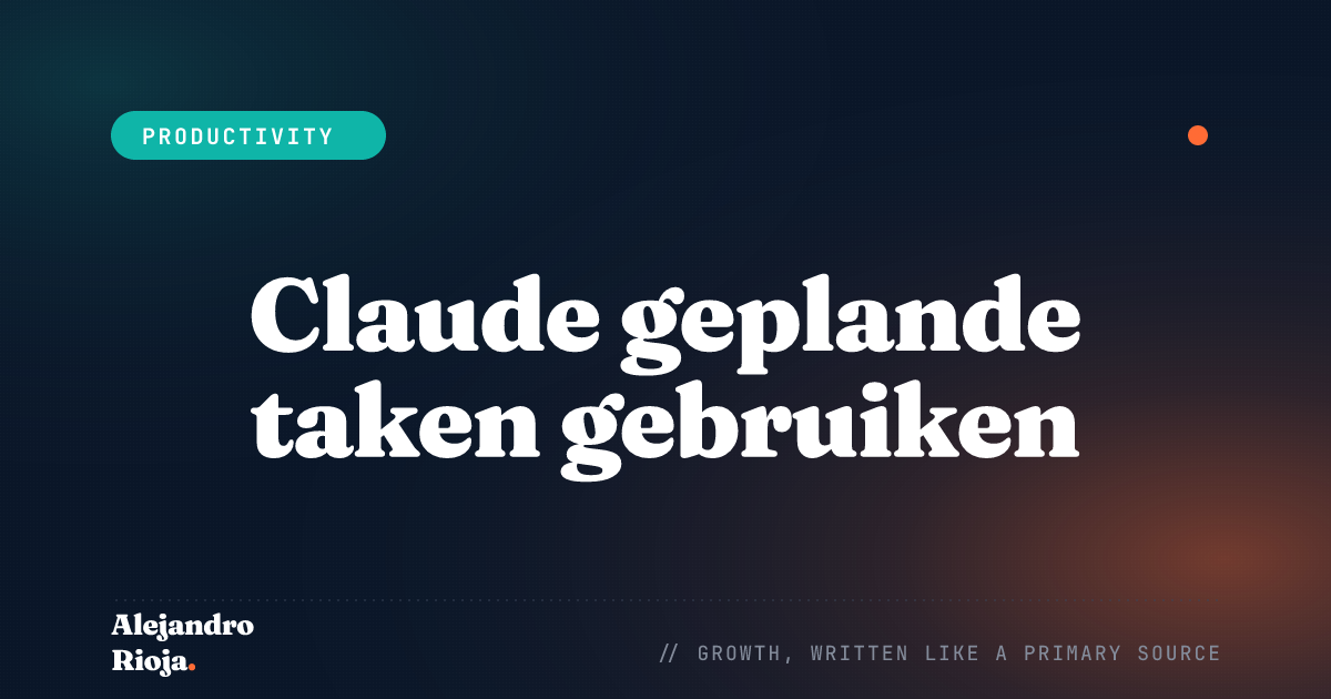 Claude geplande taken gebruiken op een terugkerend schema