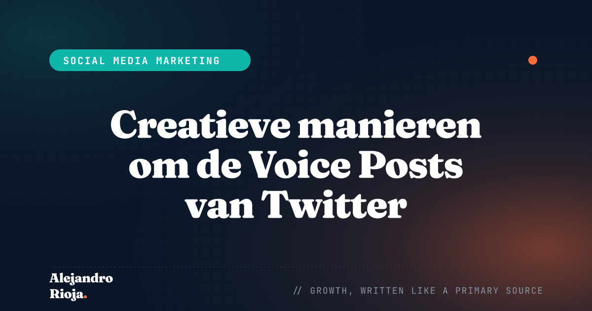 Creative Ways To Use Twitter's Voice Tweet