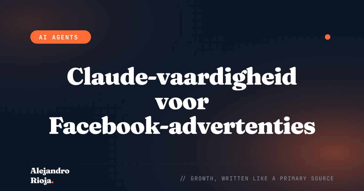 Claude-vaardigheid voor het beheren van Facebook-advertenties met de Graph API