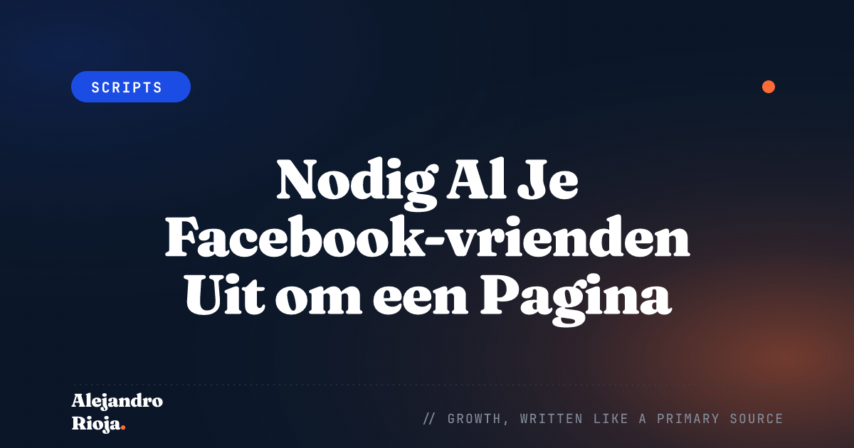 Nodig Al Je Facebook-vrienden Uit om een Pagina of Evenement te Liken in 2026